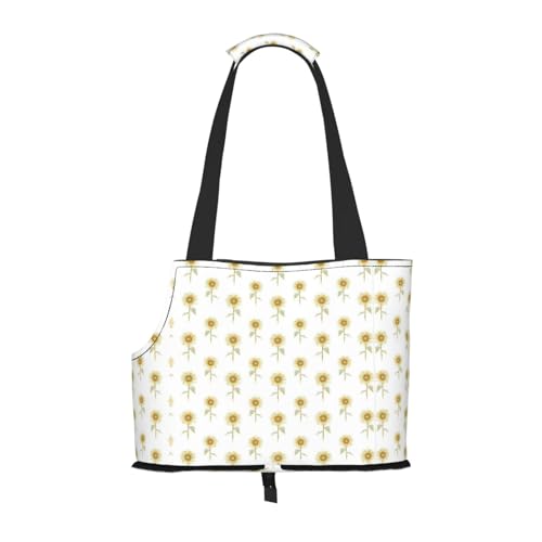 Handbemalte Tragetasche für Welpen, Motiv: Sonnenblume, für kleine Hunde, Katzen und Kaninchen Handbemalte Tragetasche für Welpen, Motiv: Sonnenblume, für kleine Hunde, Katzen und Kaninchen von YQxwJL