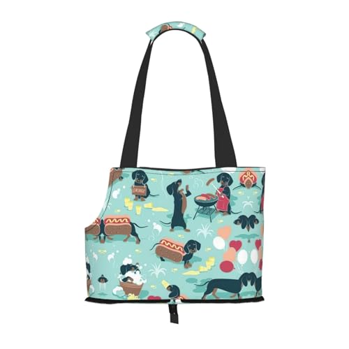 Hot Dogs and Lemonade Print Puppy Carrier Dog Walking Bags Pets Dogs Carrier Bags for Small Dogs and Cat and Rabbit Hot Dogs and Lemonade Print Puppy Carrier Dog Walking Bags Pets Dogs Carrier Bags for Small Dogs and Cat and Rabbit von YQxwJL