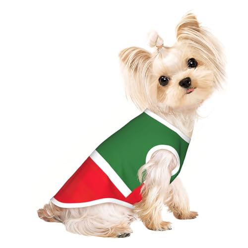 Hunde-T-Shirt, Motiv: Flagge der Tschetschenischen Republik, leicht, Sommer, kühl, atmungsaktiv, ärmellos, dehnbare Kleidung Hunde-T-Shirt, Motiv: Flagge der Tschetschenischen Republik, leicht, Sommer, kühl, atmungsaktiv, ärmellos, dehnbare Kleidung von YQxwJL