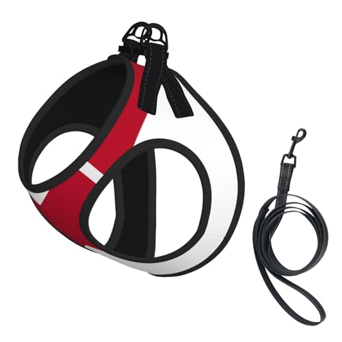 Hundegeschirr und Leine, weiches Netzgewebe, mit Alabama-Flagge, bequem, gepolstert, kein Ziehen Hundegeschirr und Leine, weiches Netzgewebe, mit Alabama-Flagge, bequem, gepolstert, kein Ziehen von YQxwJL
