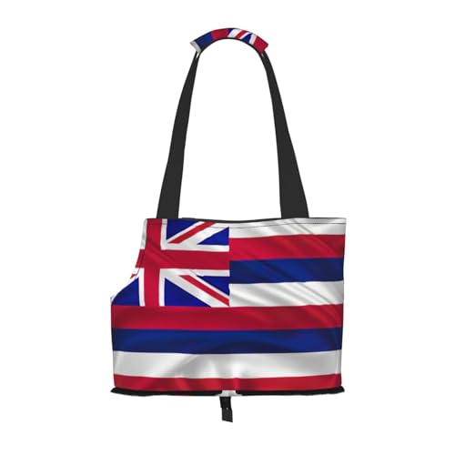 Hundetragetasche, Motiv: Flagge von Hawaii, amerikanischer Druck, für kleine Hunde, Katzen und Kaninchen Hundetragetasche, Motiv: Flagge von Hawaii, amerikanischer Druck, für kleine Hunde, Katzen und Kaninchen von YQxwJL