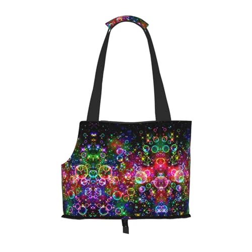 Hundetragetasche für kleine Hunde, Katzen und Kaninchen, Motiv: bunte Regenbogensterne Hundetragetasche für kleine Hunde, Katzen und Kaninchen, Motiv: bunte Regenbogensterne von YQxwJL