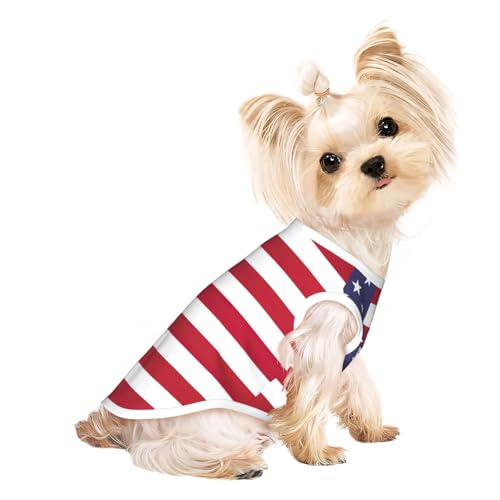 Leichtes Sommer-Shirt, Motiv: amerikanische Flagge, atmungsaktiv, ärmellos, dehnbare Kleidung Leichtes Sommer-Shirt, Motiv: amerikanische Flagge, atmungsaktiv, ärmellos, dehnbare Kleidung von YQxwJL