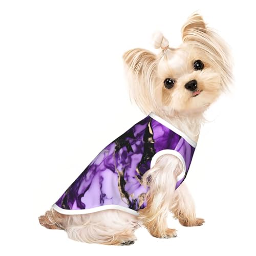 Leichtes Sommer-Shirt, marmoriert, atmungsaktiv, ärmellos, dehnbar, Violett Leichtes Sommer-Shirt, marmoriert, atmungsaktiv, ärmellos, dehnbar, Violett von YQxwJL