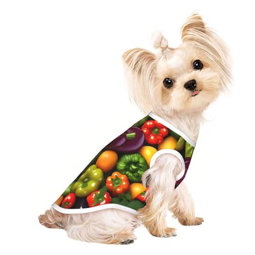 Leichtes Sommer-Shirt mit Gemüse- und Obstdruck, kühl, atmungsaktiv, ärmellos, dehnbare Kleidung Leichtes Sommer-Shirt mit Gemüse- und Obstdruck, kühl, atmungsaktiv, ärmellos, dehnbare Kleidung von YQxwJL