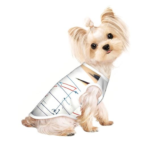 Leichtes Sommer-Shirt mit Mathe-Formel-Druck, kühl, atmungsaktiv, ärmellos, dehnbare Kleidung von YQxwJL