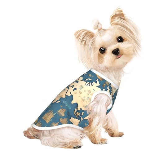 Leichtes Sommer-Shirt mit Weltkarten-Druck, kühl, atmungsaktiv, ärmellos, dehnbare Kleidung Leichtes Sommer-Shirt mit Weltkarten-Druck, kühl, atmungsaktiv, ärmellos, dehnbare Kleidung von YQxwJL