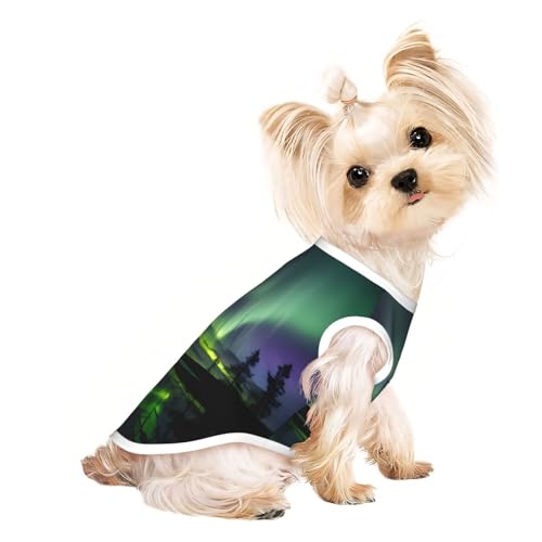 Leichtes Sommer-Shirt mit dunklem Nordlichter-Aufdruck, kühl, atmungsaktiv, ärmellos, dehnbare Kleidung Leichtes Sommer-Shirt mit dunklem Nordlichter-Aufdruck, kühl, atmungsaktiv, ärmellos, dehnbare Kleidung von YQxwJL