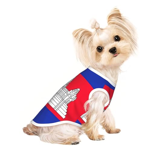 Leichtes Sommer-T-Shirt mit Kambodscha-Flagge, atmungsaktiv, ärmellos, dehnbare Kleidung Leichtes Sommer-T-Shirt mit Kambodscha-Flagge, atmungsaktiv, ärmellos, dehnbare Kleidung von YQxwJL