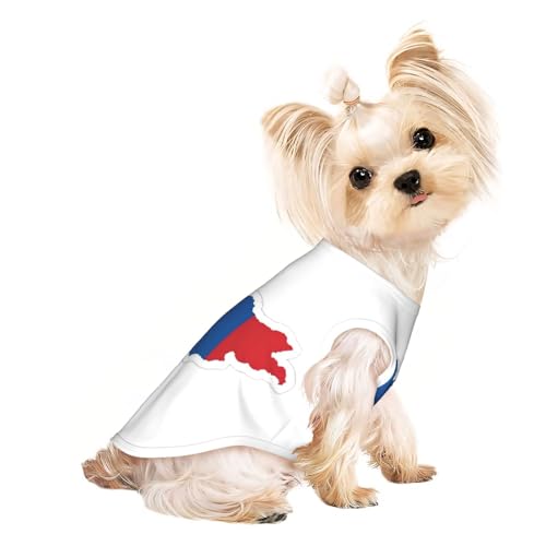 Mongolische Flagge, Kartendruck, leicht, Sommer, kühl, atmungsaktiv, Hunde-T-Shirt, ärmellos, dehnbare Kleidung Mongolische Flagge, Kartendruck, leicht, Sommer, kühl, atmungsaktiv, Hunde-T-Shirt, ärmellos, dehnbare Kleidung von YQxwJL