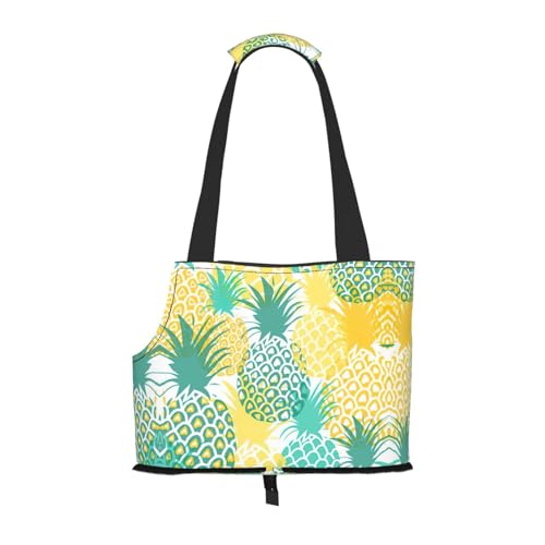 Tragetasche für Welpen, Motiv: tropische Ananas, für kleine Hunde, Katzen und Kaninchen Tragetasche für Welpen, Motiv: tropische Ananas, für kleine Hunde, Katzen und Kaninchen von YQxwJL