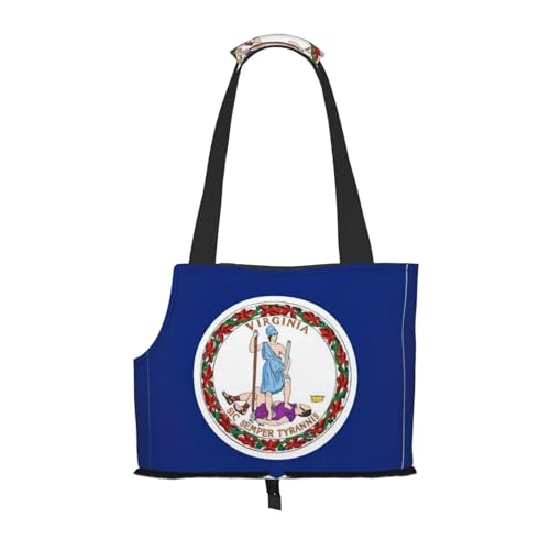 Tragetasche mit Virginia Staatsflagge, für kleine Hunde, Katzen und Kaninchen Tragetasche mit Virginia Staatsflagge, für kleine Hunde, Katzen und Kaninchen von YQxwJL