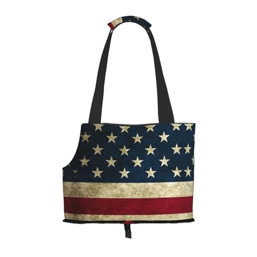 Tragetasche mit amerikanischer Flagge, für kleine Hunde, Katzen und Kaninchen Tragetasche mit amerikanischer Flagge, für kleine Hunde, Katzen und Kaninchen von YQxwJL