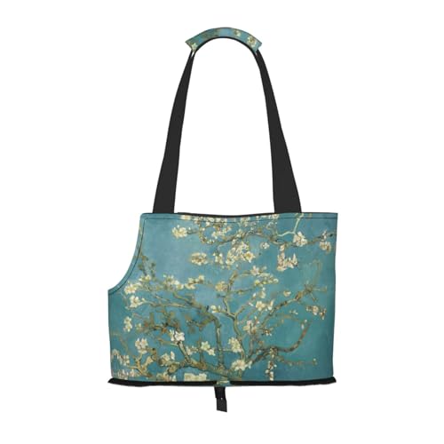 Transporttasche für kleine Hunde, Katzen und Kaninchen mit Mandelblüten-Aufdruck, für Hunde und Katzen Transporttasche für kleine Hunde, Katzen und Kaninchen mit Mandelblüten-Aufdruck, für Hunde und Katzen von YQxwJL