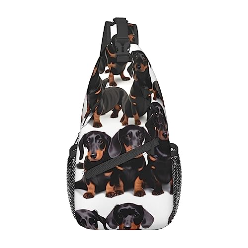 YQxwJL Fantasy Farm-Traktor-Druck, stilvoller Sling-Rucksack, Schultertasche, Brusttasche, Tagesrucksack, für Wandern, Reisen und Business, Dackel Weiner Pet Dog, Einheitsgröße YQxwJL Fantasy Farm-Traktor-Druck, stilvoller Sling-Rucksack, Schultertasche, Brusttasche, Tagesrucksack, für Wandern, Reisen und Business, Dackel Weiner Pet Dog, Einheitsgröße von YQxwJL