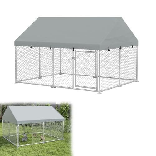YRHome 2.5x2x1.65m rechteckiger Hühnerstall Freilaufgehegemit 420D Oxford-Dach verzinkter Hühnerkäfig mit abschließbarer Tür für Hühner und Enten Kleintiere YRHome 2.5x2x1.65m rechteckiger Hühnerstall Freilaufgehegemit 420D Oxford-Dach verzinkter Hühnerkäfig mit abschließbarer Tür für Hühner und Enten Kleintiere von YRHome