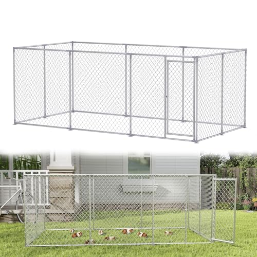 YRHome 4x2x1.5m großes Hühnerstall Freilaufgehege ohne Dach verzinkter Hühnerkäfig mit sicherer Tür für Hühner Enten Gänse YRHome 4x2x1.5m großes Hühnerstall Freilaufgehege ohne Dach verzinkter Hühnerkäfig mit sicherer Tür für Hühner Enten Gänse von YRHome
