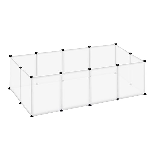 YRHome Freigehege Gittergehege für Kaninchen Hasen Meerschweinchen Käfig Gehege Kleintierkäfig Freilauf Welpengehege Kleintiergehege Laufgitter für Innen und Aussen 145x75x48cm Transparent YRHome Freigehege Gittergehege für Kaninchen Hasen Meerschweinchen Käfig Gehege Kleintierkäfig Freilauf Welpengehege Kleintiergehege Laufgitter für Innen und Aussen 145x75x48cm Transparent von YRHome
