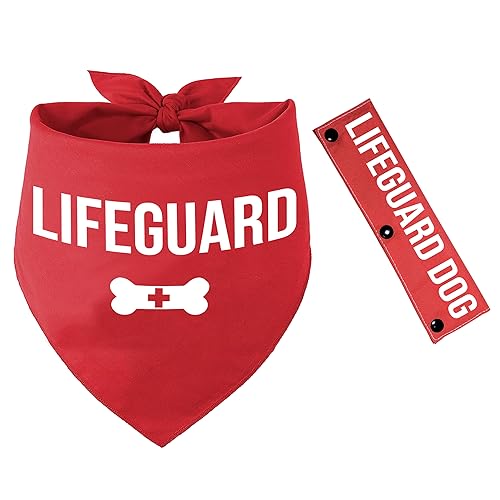 YROVWENQ 2 Stück Rettungsschwimmer Hundeschal mit Rettungsschwimmer Rot Leine Wrap für Hundeliebhaber Besitzer Haustier Geburtstagsgeschenk YROVWENQ 2 Stück Rettungsschwimmer Hundeschal mit Rettungsschwimmer Rot Leine Wrap für Hundeliebhaber Besitzer Haustier Geburtstagsgeschenk von YROVWENQ
