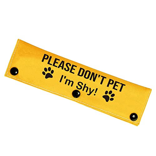 YROVWENQ Please Don't Pet I'm Shy Sleeve – Gelbe lustige Hundeleine für Hunde, Geburtstagsgeschenk YROVWENQ Please Don't Pet I'm Shy Sleeve – Gelbe lustige Hundeleine für Hunde, Geburtstagsgeschenk von YROVWENQ