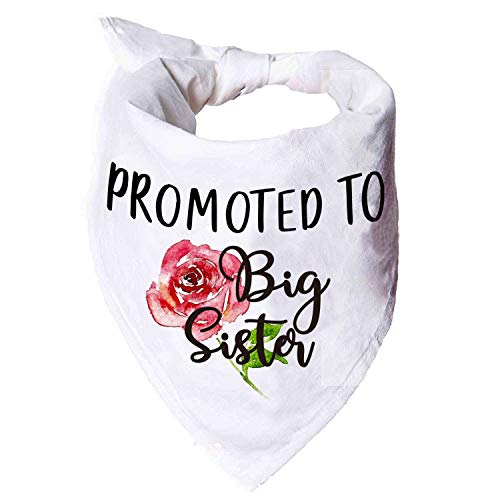 YROVWENQ Promoted to Big Sister White Dog Bandana, Gender Reveal Photo Prop Triangle Pet Schal Schals Dekorationen Zubehör, Haustier Schals Hundeliebhaber Geschenk YROVWENQ Promoted to Big Sister White Dog Bandana, Gender Reveal Photo Prop Triangle Pet Schal Schals Dekorationen Zubehör, Haustier Schals Hundeliebhaber Geschenk von YROVWENQ