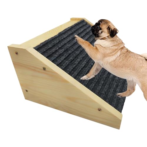 Hundetreppe Haustiertreppe, Holz Hunderampe, rutschfeste Katzentreppe Haustierstufen für Bett, Sofa, Couch und Auto, 30x15x25cm Hundetreppe Haustiertreppe, Holz Hunderampe, rutschfeste Katzentreppe Haustierstufen für Bett, Sofa, Couch und Auto, 30x15x25cm von YRTUOP