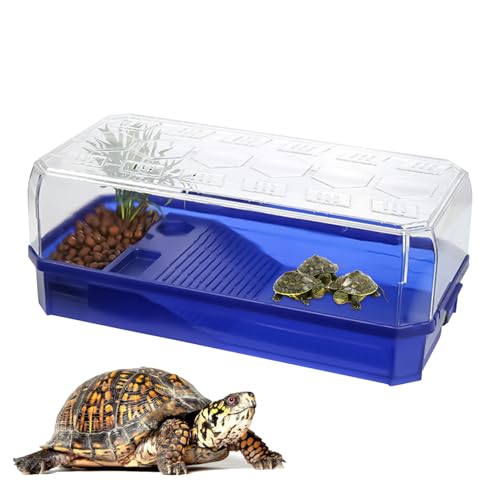 Schildkrötenbecken, Schildkröten Badebecken Schildkröten Wasserbecken mit Abfluss und Rutsche Reptilien Terrarien Reptilien Badebecken Aquarium Dekoration Für Schildkröte, Gecko, Schlange Schildkrötenbecken, Schildkröten Badebecken Schildkröten Wasserbecken mit Abfluss und Rutsche Reptilien Terrarien Reptilien Badebecken Aquarium Dekoration Für Schildkröte, Gecko, Schlange von YRTUOP