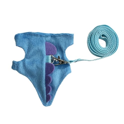 YRTUOP Hamstergeschirr, Verstellbares Kleines Geschirr Und Leine Set, Sanftes Bequemes Kleintier Kleidung Für Frettchen Kätzchen Chinchilla Outdoor Abenteuer von YRTUOP