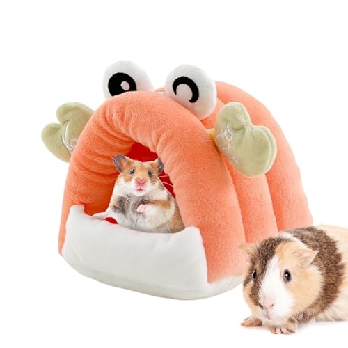 YRTUOP Hamsterhaus | Unterschlupf Nagerhaus Kleintierheim,Vollständig abgedeckter, krebsförmiger Einstreuschuppen als Spiel- und Schlafbereich für Hamster, Chinchillas, Kaninchen, Rennmäuse und von YRTUOP