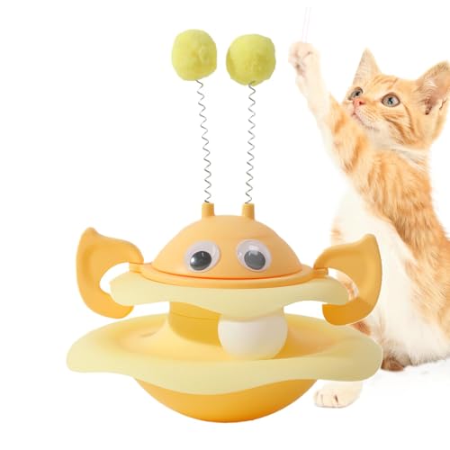YRTUOP Katzenübungs-Taumelspielzeug,Katzen-Tumbling-Rotationsspielzeug | Drehbares Katzen-Übungsspielzeug mit Drehteller | Sichere und ungefährliche rotierende Spielplatte für vielbeschäftigte YRTUOP Katzenübungs-Taumelspielzeug,Katzen-Tumbling-Rotationsspielzeug | Drehbares Katzen-Übungsspielzeug mit Drehteller | Sichere und ungefährliche rotierende Spielplatte für vielbeschäftigte von YRTUOP