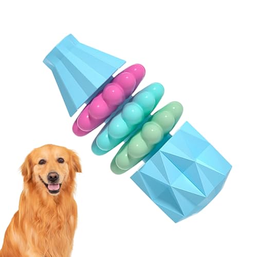 YRTUOP Kauspielzeug Für Hunde, Quietschend Hunde Spielzeug Vaseförmige Hundespielzeug Interaktives Spiel für Mittelgroße große Rasse, 10.5x4.5x4.5cm von YRTUOP