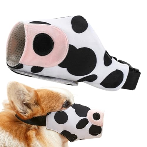 YRTUOP Maulkorb für Hunde, Kuh-Design, Air-Mesh-Maulkorb für Haustiere, verstellbare Schlaufe, sichere Trainingsabdeckung, um Beißen, und Schnitzen zu verhindern YRTUOP Maulkorb für Hunde, Kuh-Design, Air-Mesh-Maulkorb für Haustiere, verstellbare Schlaufe, sichere Trainingsabdeckung, um Beißen, und Schnitzen zu verhindern von YRTUOP