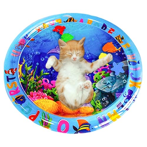 YRTUOP Sensorische Wassermatte für Katzen, Wassersensorische Matte für Katzen | Kühlmatte für Wohnungskatzen,Verdickte Sensor-Wasser-Spielmatte, Wasser-Sensor-Spielmatte zum Spielen mit Haustieren, YRTUOP Sensorische Wassermatte für Katzen, Wassersensorische Matte für Katzen | Kühlmatte für Wohnungskatzen,Verdickte Sensor-Wasser-Spielmatte, Wasser-Sensor-Spielmatte zum Spielen mit Haustieren, von YRTUOP