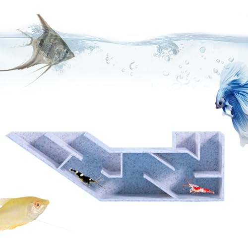 YRTUOP Unterirdische Höhle für Aquarien, zum Betrachten von , Süßwasserhöhlentunnel, mit 2 Eingängen, Aquarium-Dekoration für Ecken, Süßwasser-Krabben, Kuhli, Schmerle, Betta von YRTUOP