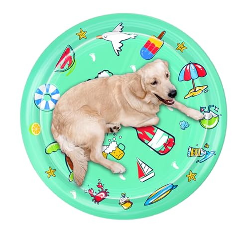 YRTUOP Wasserspielmatte Für Katzen, Sensorische Wassermatte Für Kätzchen Spielmatte Für Haustiere Interaktives Katzenspielzeug Wasserspielzeug Für Katzen, Hunde, 100cm YRTUOP Wasserspielmatte Für Katzen, Sensorische Wassermatte Für Kätzchen Spielmatte Für Haustiere Interaktives Katzenspielzeug Wasserspielzeug Für Katzen, Hunde, 100cm von YRTUOP