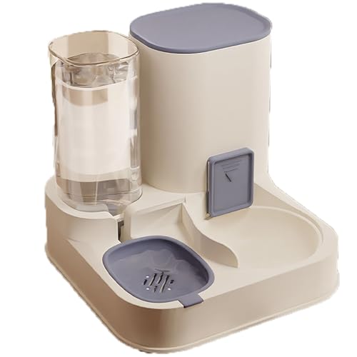 YRZZS Automatischer Futter- Und Wasserspender Für Kleine Haustiere, 2 In 1 Schwerkraft-Katzenautomatik-Futterspender Mit Tränke, Für Kleine Und Mittelgroße Haustiere,Blue von YRZZS