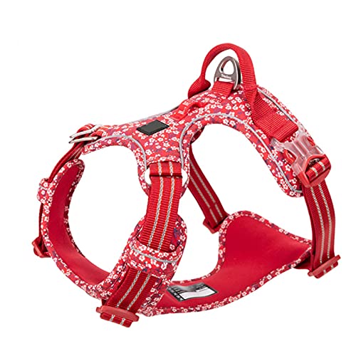 Nylon Hundeweste Harness Pet Products Accessoires-Rot,XL von YSDSS
