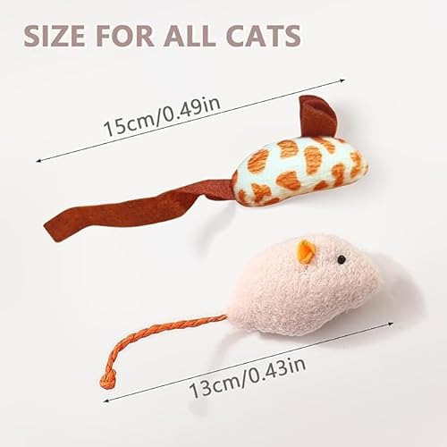 YSDYY 9 Stücke Von Maus Geformten Puppen, Simuliertes Plüschspielzeug, Katze Innenspielzeug, Cat-Zähneputzvorräte Und Pet Cat-Lieferungen. von YSDYY