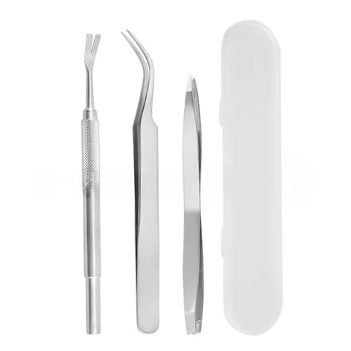 YSHODGU Zeckenentferner aus Edelstahl, 3PCS Zeckenentfernungswerkzeug-Set, Zeckenhaken-Set mit Entfernungspinzette, Zeckenschaufel, Zeckenentfernungspinzette für Menschen, Tiere YSHODGU Zeckenentferner aus Edelstahl, 3PCS Zeckenentfernungswerkzeug-Set, Zeckenhaken-Set mit Entfernungspinzette, Zeckenschaufel, Zeckenentfernungspinzette für Menschen, Tiere von YSHODGU