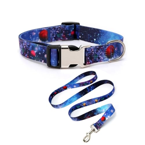 Hundehalsband und Leine, Set mit Sicherheitsverriegelung, Metallschnalle, weiches Schnellverschluss-Hundehalsband, verstellbar, für kleine, mittelgroße und große Hunde und Kätzchen, Katzen Hundehalsband und Leine, Set mit Sicherheitsverriegelung, Metallschnalle, weiches Schnellverschluss-Hundehalsband, verstellbar, für kleine, mittelgroße und große Hunde und Kätzchen, Katzen von YSHOME&PET