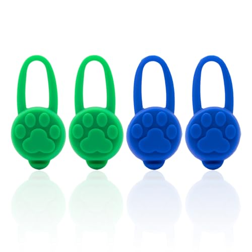 YSJCHEBS 4 Stück Silikon-Leuchtanhänger, Haustierhalsband-Anhänger, Nachtreiseausrüstung, Haustierhalsband-Zubehör YSJCHEBS 4 Stück Silikon-Leuchtanhänger, Haustierhalsband-Anhänger, Nachtreiseausrüstung, Haustierhalsband-Zubehör von YSJCHEBS