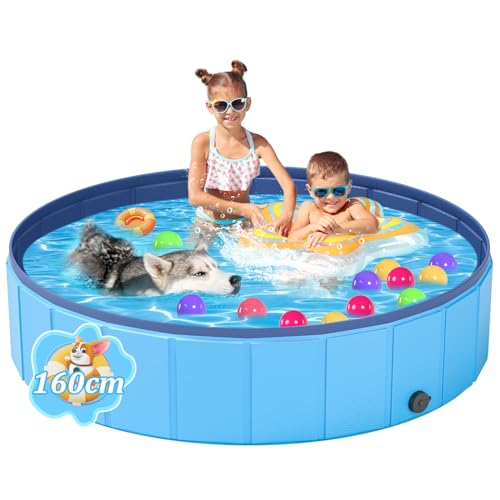 YSJILIDE Hundepool, 160 x 30CM Hundepools für Kleine, Mittlere & Große, PVC Faltbare planschbecken für Kinder für Abriebfest&rutschfest YSJILIDE Hundepool, 160 x 30CM Hundepools für Kleine, Mittlere & Große, PVC Faltbare planschbecken für Kinder für Abriebfest&rutschfest von YSJILIDE