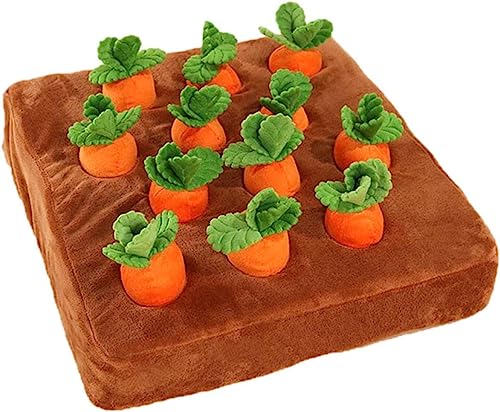 YSOLDA Hund Karotte Spielzeug/Gemüse Kauspielzeug mit 12 Plüsch Karotten/Rettich Plüschtier/Haustier Interaktives Kauspielzeug YSOLDA Hund Karotte Spielzeug/Gemüse Kauspielzeug mit 12 Plüsch Karotten/Rettich Plüschtier/Haustier Interaktives Kauspielzeug von YSOLDA