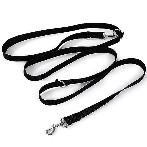 Hundeleine 3 Meter Verstellbar Freihandleinen mit 2 Karabiner Nylon Doppelleine Übungsleine & Führleine für Große & Mittelgro Kleine ße Hunde Schwarz Hundeleine 3 Meter Verstellbar Freihandleinen mit 2 Karabiner Nylon Doppelleine Übungsleine & Führleine für Große & Mittelgro Kleine ße Hunde Schwarz von YSQEVN
