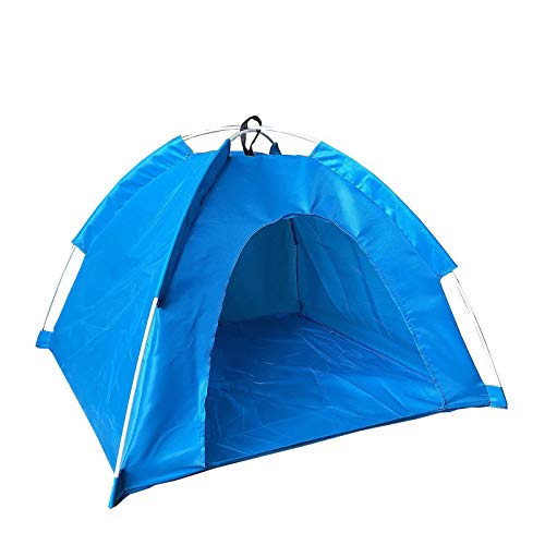 YST Haustierzelt mit Tragetasche, Sonnenschutz Einfach Auf und Abzubauen Pop-Up Zelt Tragbar Faltbar Wasserdicht für Haustiere Zelt für Katzen und kleine Hunde (58 x 58 x 40 cm) von YST