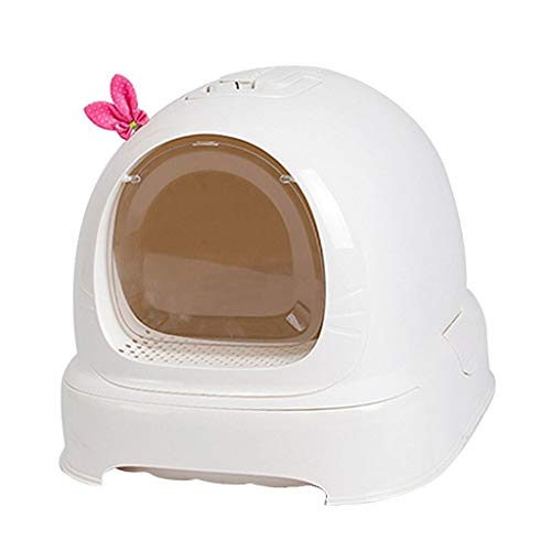 Haustiertoilette Katzentoilette Katzentoilette Vollständig geschlossene Schublade Haustierbedarf Set Katzentoilette Anti-Spritz-Katzentoilette Katzentoilette Katzentoilette (Farbe: Rosso) von YSWPNA