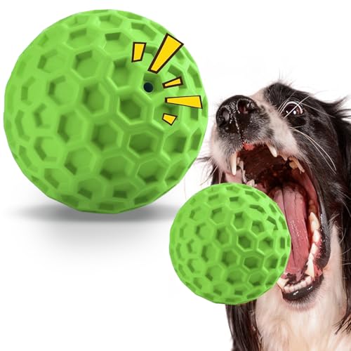 YSYONBOE Quietschender Hundeball, Interaktiver Hundespielzeug Ball Unzerstörbar Naturkautschuk Kauspielzeug Hundebälle für Große, Mittelgroße, Kleine Hunde Ø 8cm YSYONBOE Quietschender Hundeball, Interaktiver Hundespielzeug Ball Unzerstörbar Naturkautschuk Kauspielzeug Hundebälle für Große, Mittelgroße, Kleine Hunde Ø 8cm von YSYONBOE