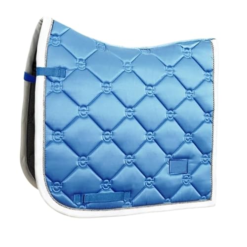 YShiuoL Sattelunterlage Dressurschabracke aus Satinstoff, Blau, Reitausrüstung, Pferdesportprodukte von YShiuoL