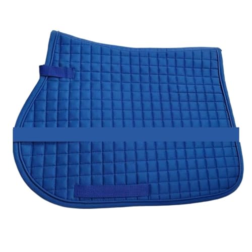 YShiuoL Sattelunterlage Kleine Schabracke, Schweiß-Reitsattelmatte, Pferde-Schweißmatte, umfassende Sattelmatte(Blue) von YShiuoL