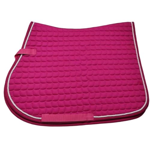 YShiuoL Sattelunterlage Kleine Schabracke, Schweiß-Reitsattelmatte, Pferde-Schweißmatte, umfassende Sattelmatte(Pink) von YShiuoL